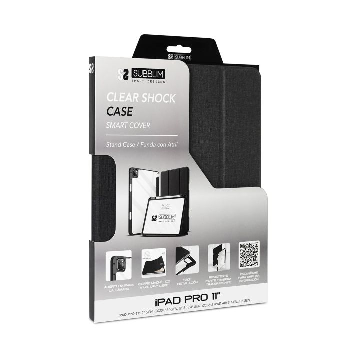 SUBBLIM SUBCST-5SC400 funda para tablet 27,9 cm (11") Folio Negro, Transparente SUBBLIM SUBCST-5SC400 funda para tablet 27,9 cm (11") Folio Negro, Transparente