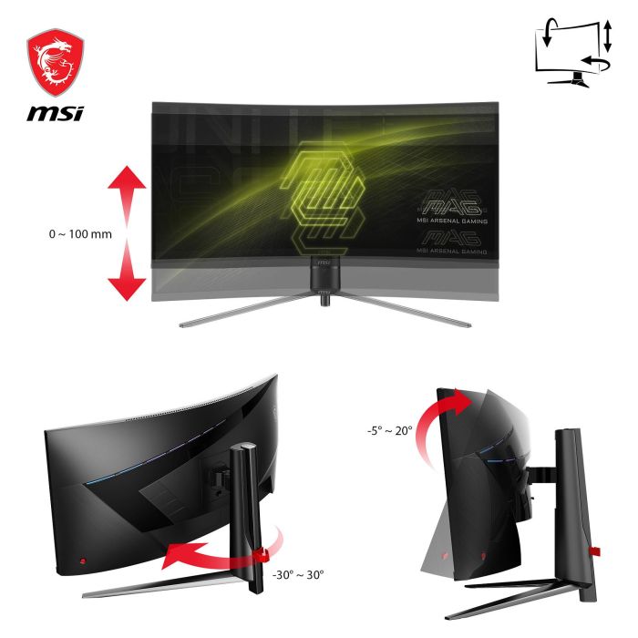 MSI MAG 345CQRDE Monitor Curvo 34" UWQHD 180Hz VA 1ms Negro MSI MAG 345CQRDE Monitor Curvo 34" UWQHD 180Hz VA 1ms Negro