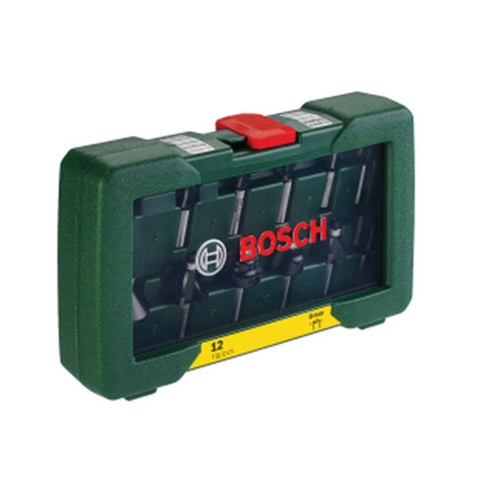 Bosch 3165140415842 Juego de 12 Brocas de Carburo para Fresadora Bosch, Madera, Vástago 8 mm 8 Bosch 3165140415842 Juego de 12 Brocas de Carburo para Fresadora Bosch, Madera, Vástago 8 mm 8