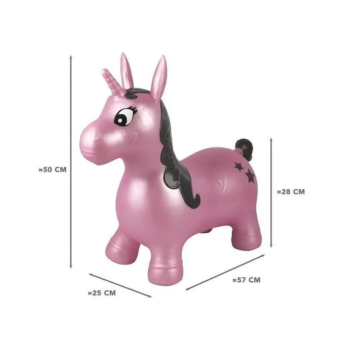 Lexibook Unicornio de Salto Inflable Púrpura Mixto A partir de 3 Años