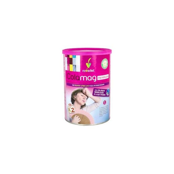 NOVADIET Colamag Menopausia Colágeno, Cimicífuga y Mango Africano con Vitaminas C, D, K y Magnesio 300g