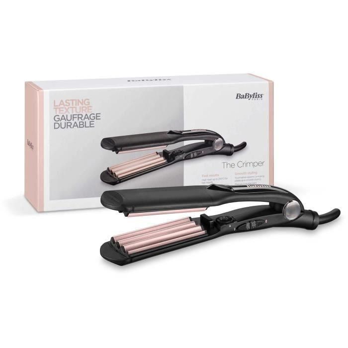 Babyliss Plancha de Pelo Crimper 2165CE 35 mm, Ondulador de Pelo con Placas de Cerámica-Turmalina, 10 Temperaturas Ajustables 1 Babyliss Plancha de Pelo Crimper 2165CE 35 mm, Ondulador de Pelo con Placas de Cerámica-Turmalina, 10 Temperaturas Ajustables 1