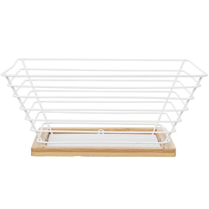 Frutero Alexandra House Living Blanco Metal 25 x 25 x 10 cm 1