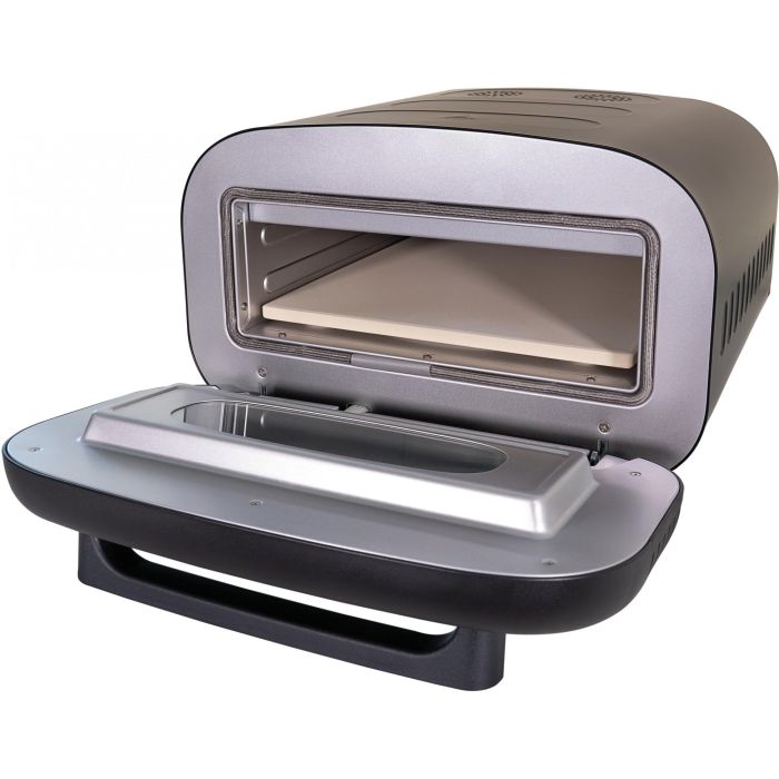 UNOLD 68805 Don Alfredo - Horno de Pizza Eléctrico Digital, 1 Pizza (30 cm, Hasta 450 °C), Piedra de Cocina, Negro y Acero Inoxidable, 1700 W UNOLD 68805 Don Alfredo - Horno de Pizza Eléctrico Digital, 1 Pizza (30 cm, Hasta 450 °C), Piedra de Cocina, Negro y Acero Inoxidable, 1700 W