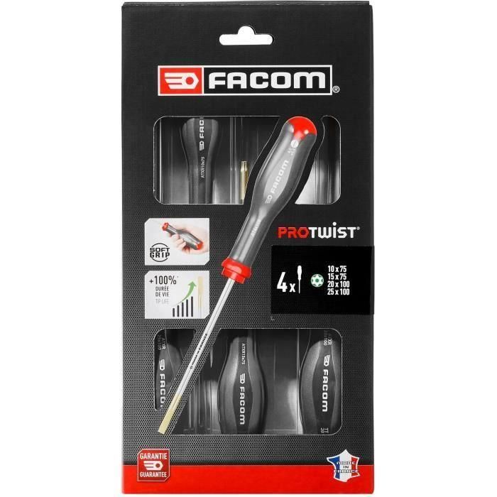 Facom Juego de 4 Destornilladores Protwist Resistorx / Atxr 1 Facom Juego de 4 Destornilladores Protwist Resistorx / Atxr 1