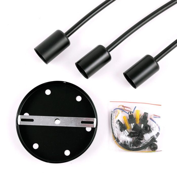 SKD-0222-17 Lámpara Colgante de Metal San Juan del Rio, Diseño Elegante, Compatible Bombilla LED E27, Cable Regulable en Altura 3 SKD-0222-17 Lámpara Colgante de Metal San Juan del Rio, Diseño Elegante, Compatible Bombilla LED E27, Cable Regulable en Altura 3