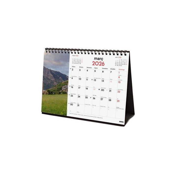 Calendari (2026) Catalan Finocam Sobretaula Imatges Mensual Per Escriure S 210X150 Pobles Bells
