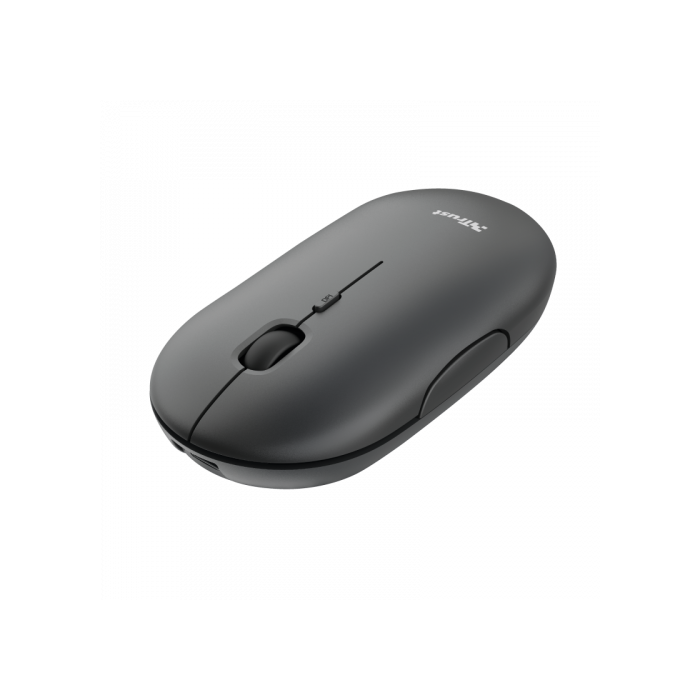 Trust Ratón Puck Inalámbrico Bluetooth 800-1200-1600 Dpi Ultrafino Ambidiestro Recargable Negro 3