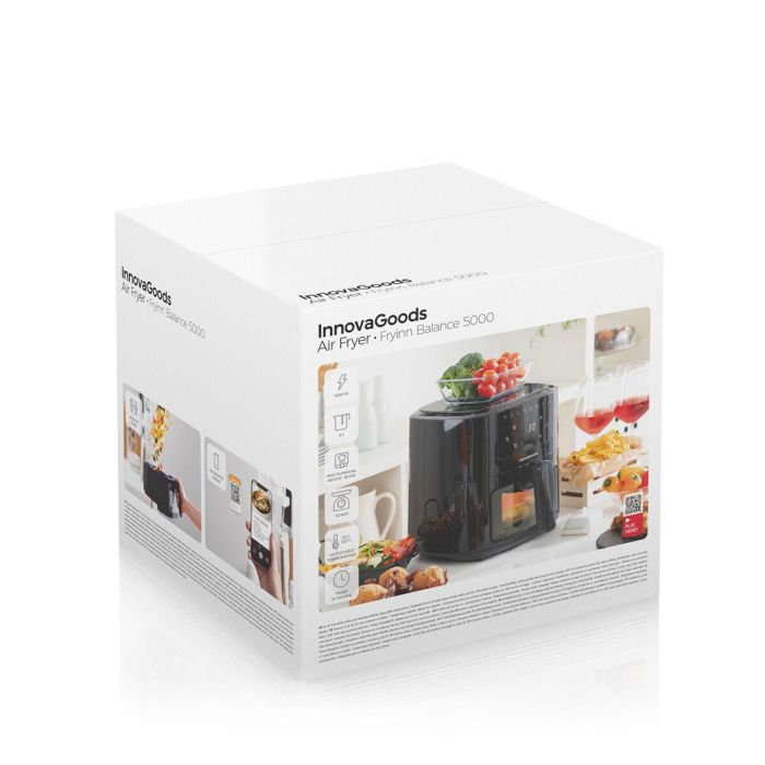 Freidora de Aire con Báscula InnovaGoods Fryinn Balance 5000 Negro 1500 W 5 L Acero Inoxidable 1 Freidora de Aire con Báscula InnovaGoods Fryinn Balance 5000 Negro 1500 W 5 L Acero Inoxidable 1