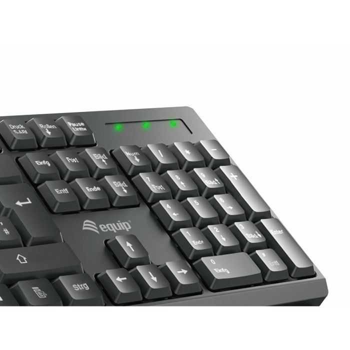 Equip Teclado y Ratón Inalámbricos, 105 Teclas, 1200DPI, Resistente a Derrames, Tecnología 2.4Ghz 8