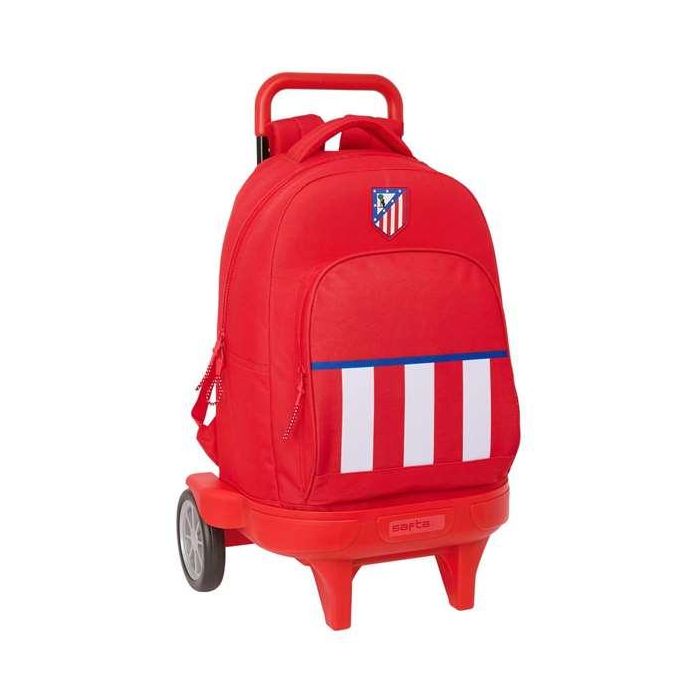 Mochila Safta Grande Con Ruedas Compact Evolution Extraible Atletico De Madrid 450x330x220 mm