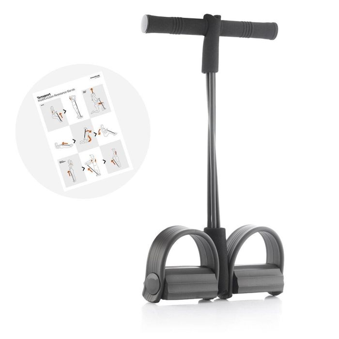 Bandas Elásticas de Resistencia Multifunción con Guía de Ejercicios Tensport InnovaGoods 2 Bandas Elásticas de Resistencia Multifunción con Guía de Ejercicios Tensport InnovaGoods 2