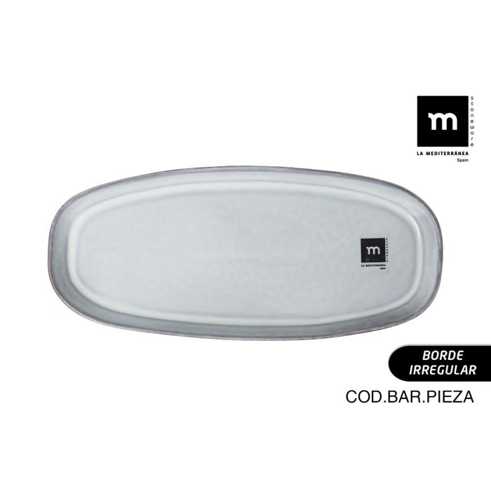 Fuente Oval Black Clay 28.5 x 12.7 x 2.2 cm - Inde (12 Unidades) Fuente Oval Black Clay 28.5 x 12.7 x 2.2 cm - Inde (12 Unidades)