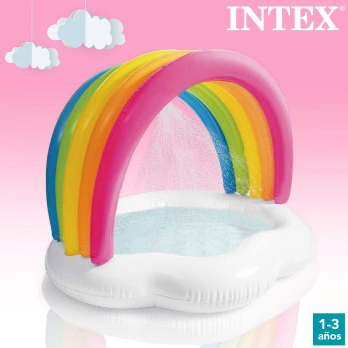 Piscina Hinchable para Niños Intex Arcoíris 84 L 119 x 84 x 94 cm (6 Unidades) 1