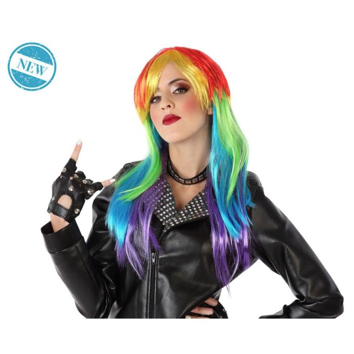 Peluca Larga Ondulada Multicolor 145 gr para Disfraz, Carnaval y Fiesta - Ideal Payaso, Hada o Personaje de Fantasía Divertido 0 Peluca Larga Ondulada Multicolor 145 gr para Disfraz, Carnaval y Fiesta - Ideal Payaso, Hada o Personaje de Fantasía Divertido 0