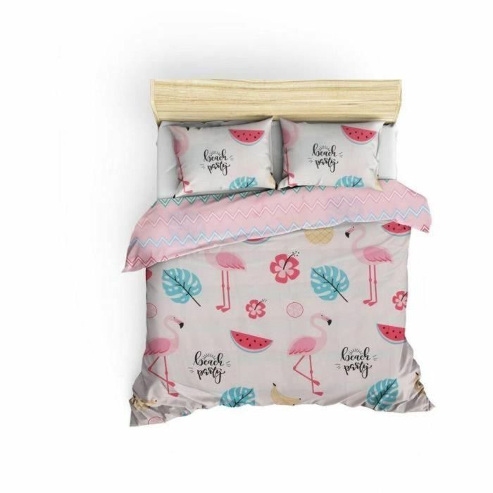 Juego de funda nórdica Blanco Cama de 200 3 Piezas 2