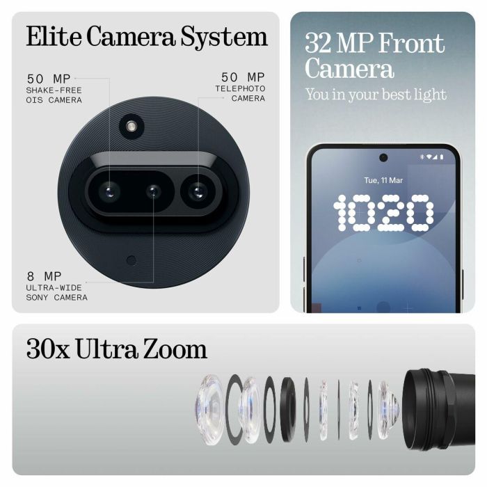 Smartphone Nothing A059 6,77" Octa Core 8 GB RAM 128 GB Negro