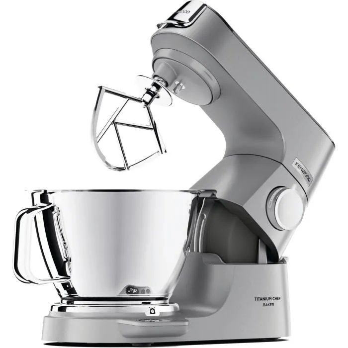 Kenwood KVC85.124SI Robot Pastelero Multifunción Chef Baker 1200W con Báscula Integrada 6kg y 2 Cuencos 5L y 3.5L - Plata 4 Kenwood KVC85.124SI Robot Pastelero Multifunción Chef Baker 1200W con Báscula Integrada 6kg y 2 Cuencos 5L y 3.5L - Plata 4