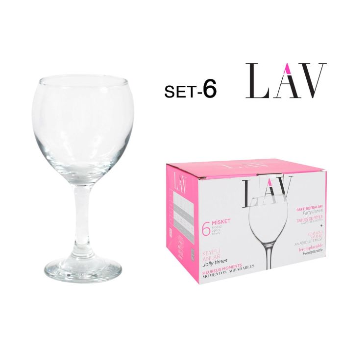 Lav Set 6 Copas Agua 260 cc Misket (4 Cajas) Lav Set 6 Copas Agua 260 cc Misket (4 Cajas)