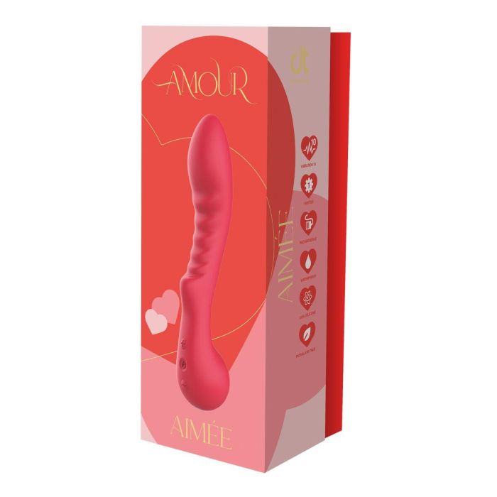 Vibrador clásico Dream Toys Amour Flexible G-Spot Rojo 1 Vibrador clásico Dream Toys Amour Flexible G-Spot Rojo 1