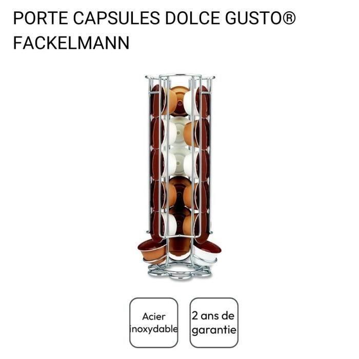 Juego de café con portacápsulas Dolce Gusto y espumador de leche - FACKELMANN 3 Juego de café con portacápsulas Dolce Gusto y espumador de leche - FACKELMANN 3