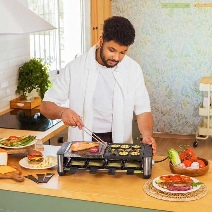 Raclette Cecotec 16000 Inox Mixgrill Negro 3