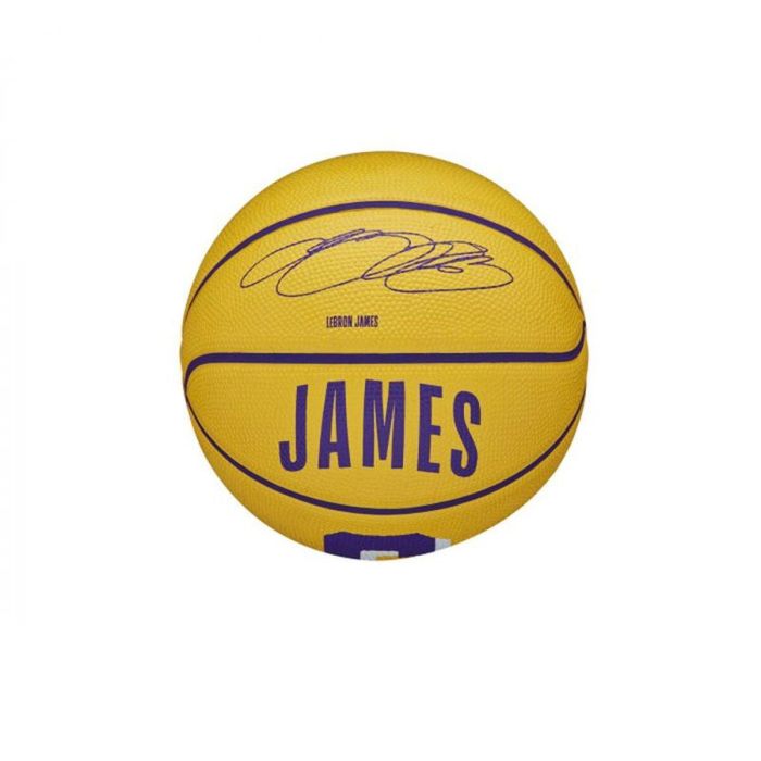 Balón de Baloncesto Wilson Nba Player Icon Mini Lebron Morado (Talla 3) 1