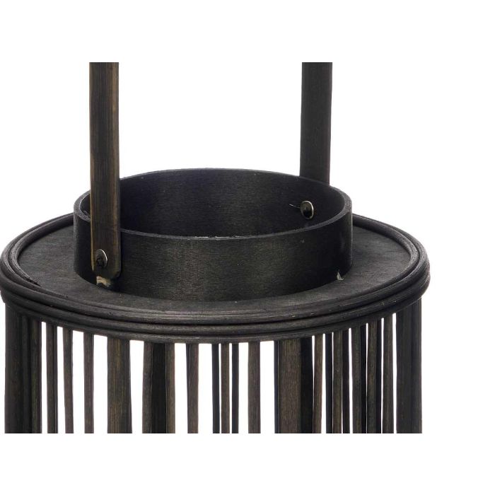 Farol Bambu Negro Vela Grd Giftdecor 20X52CM (4 Unidades) 3 Farol Bambu Negro Vela Grd Giftdecor 20X52CM (4 Unidades) 3