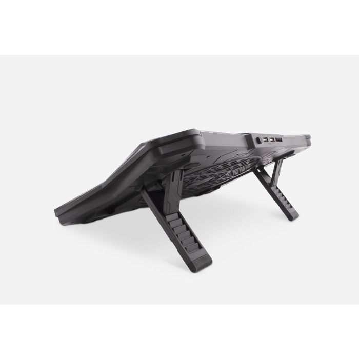 Deep Gaming Soporte Base Refrigeración Portátil RBW-17 con Ventilador 175mm, LED Rainbow, 7 Posiciones, Hub USB, Compatible hasta 17.3 Pulgadas 4 Deep Gaming Soporte Base Refrigeración Portátil RBW-17 con Ventilador 175mm, LED Rainbow, 7 Posiciones, Hub USB, Compatible hasta 17.3 Pulgadas 4