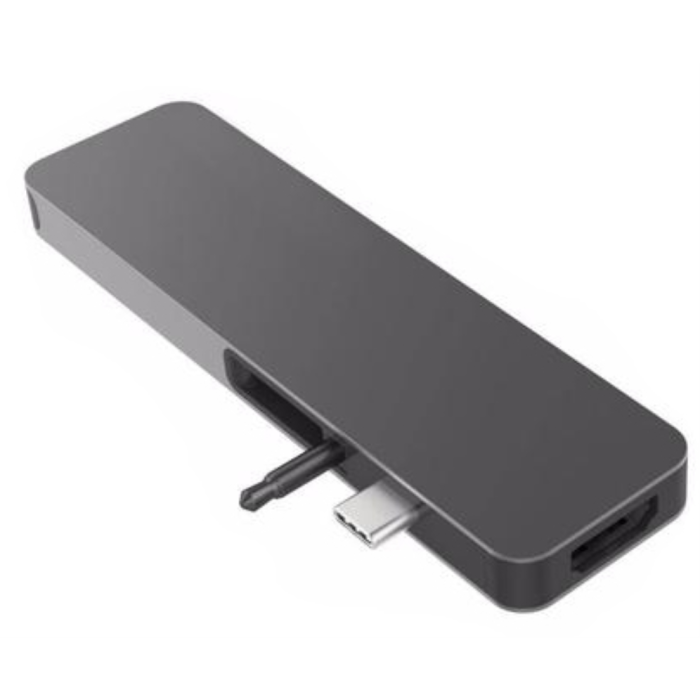 HYPER GN21D-GRAY Base para Portátil y Replicador de Puertos Gris con HDMI y USB 3.2 Gen 2