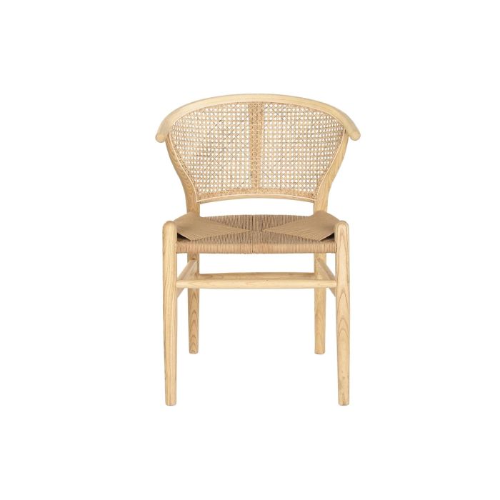 DKD Home Decor Silla Horeca Estilo Cottage de Olmo y Ratán Natural, Set de 2 Unidades, 48x56x80 cm, Altura Asiento 45 cm 3 DKD Home Decor Silla Horeca Estilo Cottage de Olmo y Ratán Natural, Set de 2 Unidades, 48x56x80 cm, Altura Asiento 45 cm 3