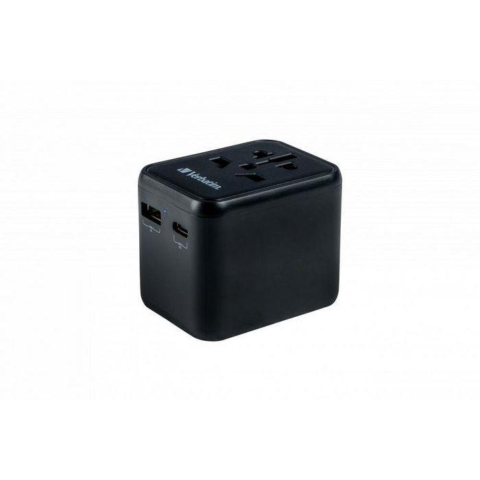 Verbatim Uta-02 Adaptador Universal De Viaje Con 1 Puerto Usb-C - 1 Puerto Usb-A 9