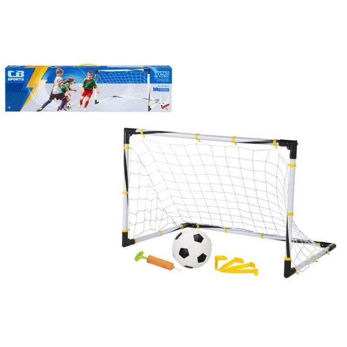 Color Baby Portería de Fútbol Plegable 90x59x59 cm con Balón e Hinchador de Plástico y Poliéster para Niños +3 Años 6 Color Baby Portería de Fútbol Plegable 90x59x59 cm con Balón e Hinchador de Plástico y Poliéster para Niños +3 Años 6