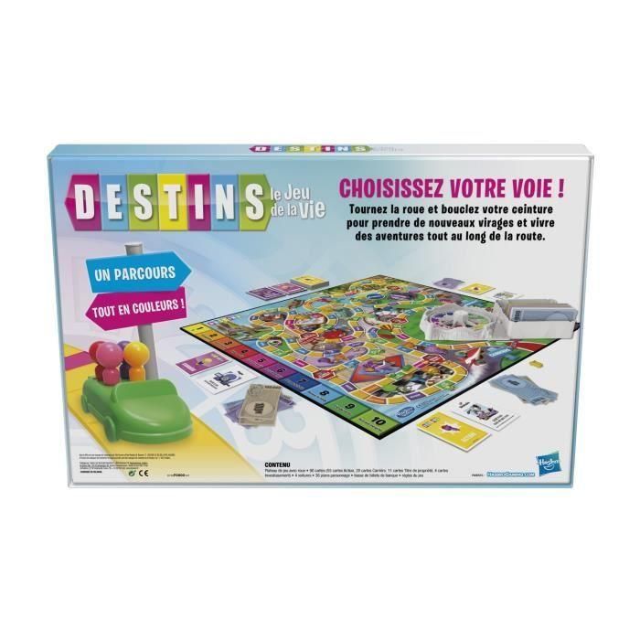 Destinos El juego de la vida - Juego de mesa para la familia - 2 a 4 jugadores - para niños - a partir de 8 años - con peones de colores 2 Destinos El juego de la vida - Juego de mesa para la familia - 2 a 4 jugadores - para niños - a partir de 8 años - con peones de colores 2