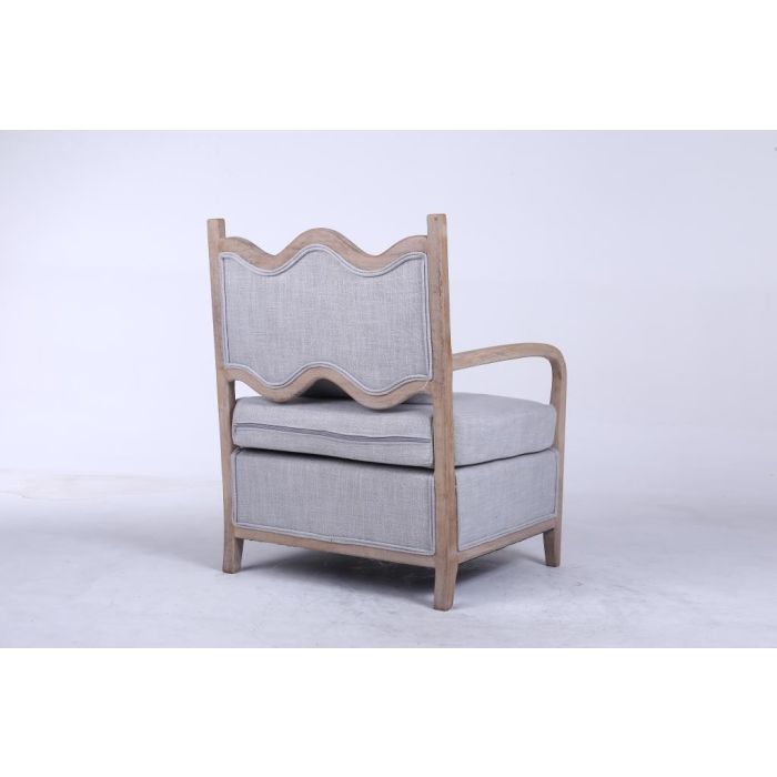 Sillón DKD Home Decor 66 x 70 x 88 cm 70 x 73 x 88 cm Abeto Marrón claro Gris claro 4