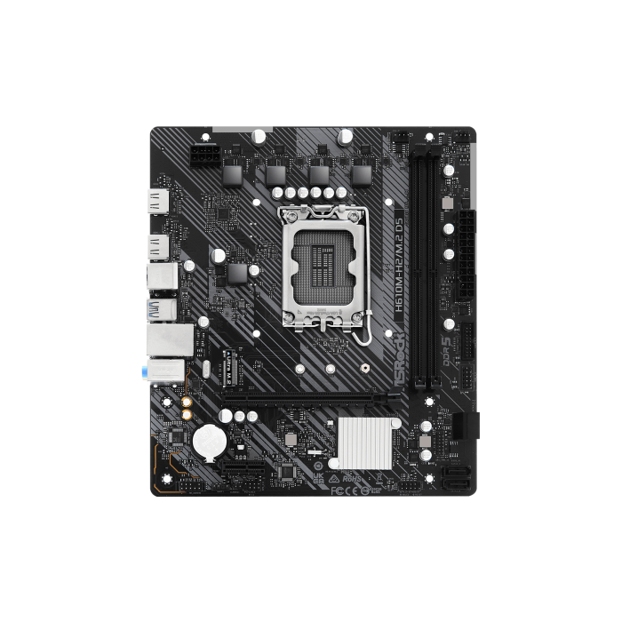 ASRock 90-MXBML0-A0UAYZ Placa Base Intel H610 LGA 1700 DDR5 Micro ATX para PC ASRock 90-MXBML0-A0UAYZ Placa Base Intel H610 LGA 1700 DDR5 Micro ATX para PC