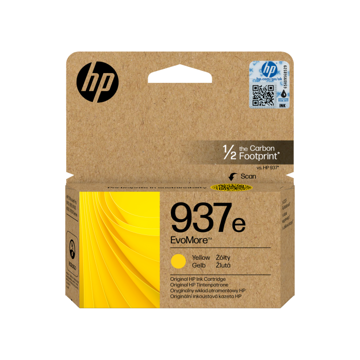 HP Tinta Original 937E Alta Capacidad XL Amarillo para Officejet Pro 9110, 9120, 9130, 9720, 9730 (1.650 Páginas)