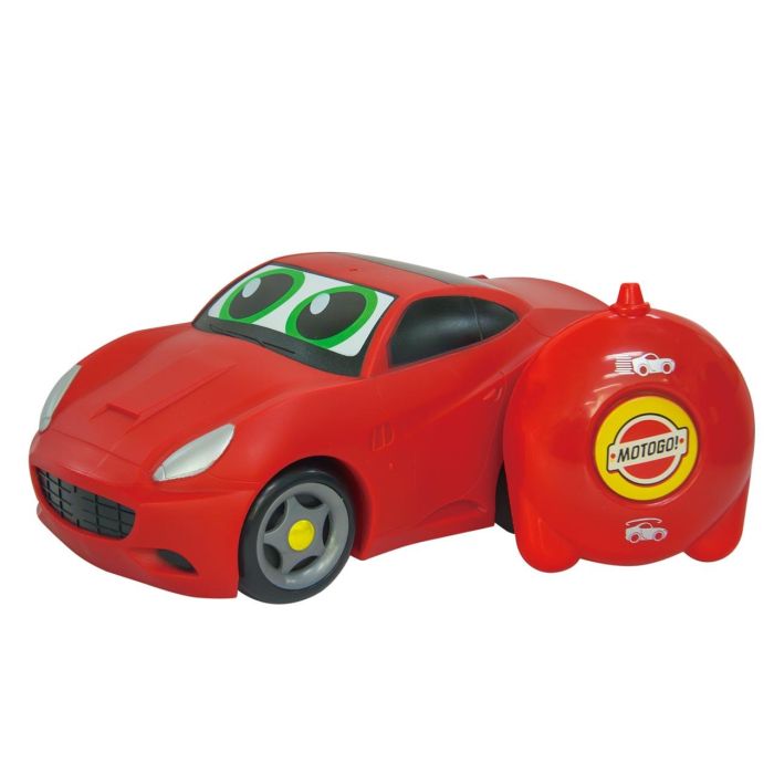 Tachan Coche de Carreras RC Rojo de Goma con Mando de 2 Botones para Niños +18 Meses 1 Tachan Coche de Carreras RC Rojo de Goma con Mando de 2 Botones para Niños +18 Meses 1