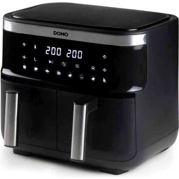 Freidora de aire caliente Domo - DO537FR - 2 x 4 L - 85 ° A 200 ° - 8 Programas automáticos - L40 x W 40 x H 36 cm Freidora de aire caliente Domo - DO537FR - 2 x 4 L - 85 ° A 200 ° - 8 Programas automáticos - L40 x W 40 x H 36 cm