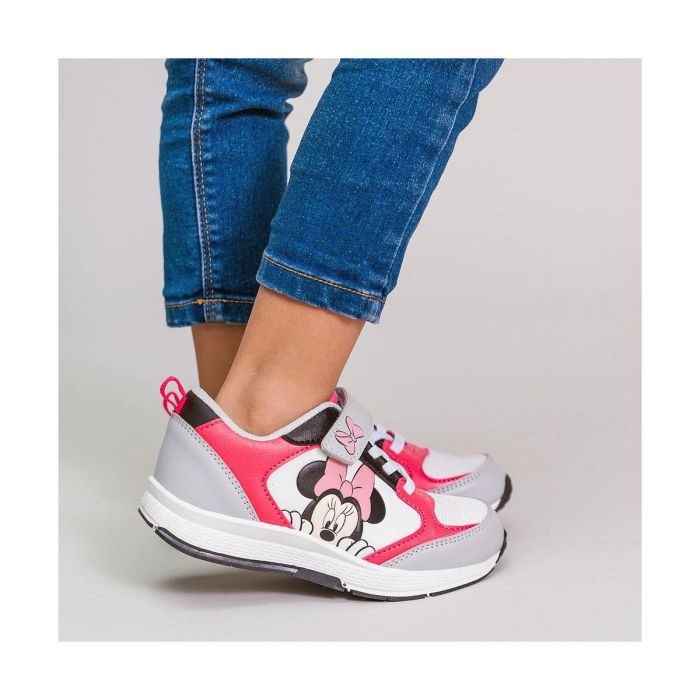 Zapatillas Deportivas Infantiles Minnie Mouse Gris Rosa 2