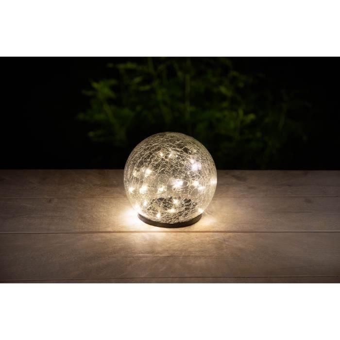 GALIX Esfera solar - Efecto cristal roto - Ø 15cm 2 GALIX Esfera solar - Efecto cristal roto - Ø 15cm 2