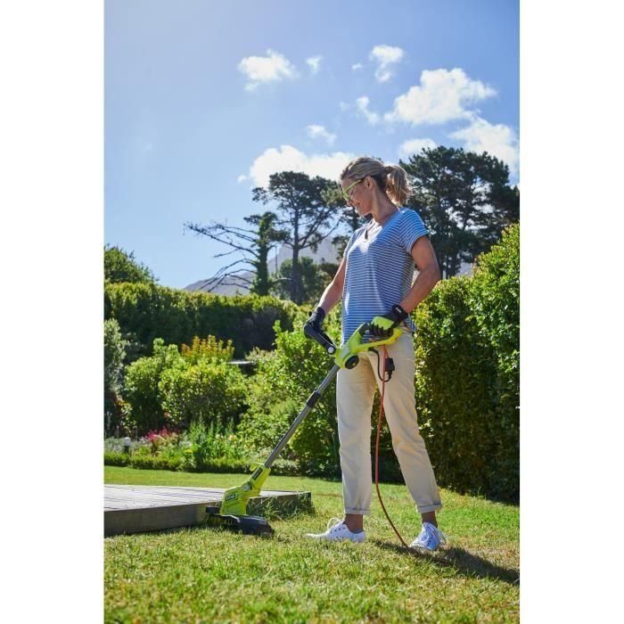 Recortadora - enderezadora de bordes 500 W - corte Ø 27 cm - 2 x hilo trenzado Ø 1,65 mm + 3 bobinas de hilo GRATIS 2 Recortadora - enderezadora de bordes 500 W - corte Ø 27 cm - 2 x hilo trenzado Ø 1,65 mm + 3 bobinas de hilo GRATIS 2