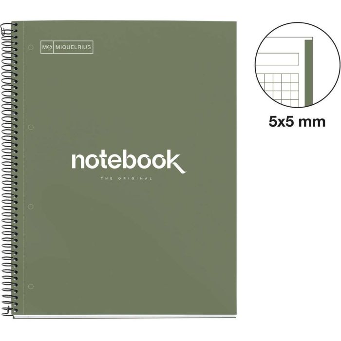 Miquelrius Cuaderno espiral emotions A4 microperforado 80 hojas 90g/m2 cuadro 5 mm tapa forrada 2 Miquelrius Cuaderno espiral emotions A4 microperforado 80 hojas 90g/m2 cuadro 5 mm tapa forrada 2