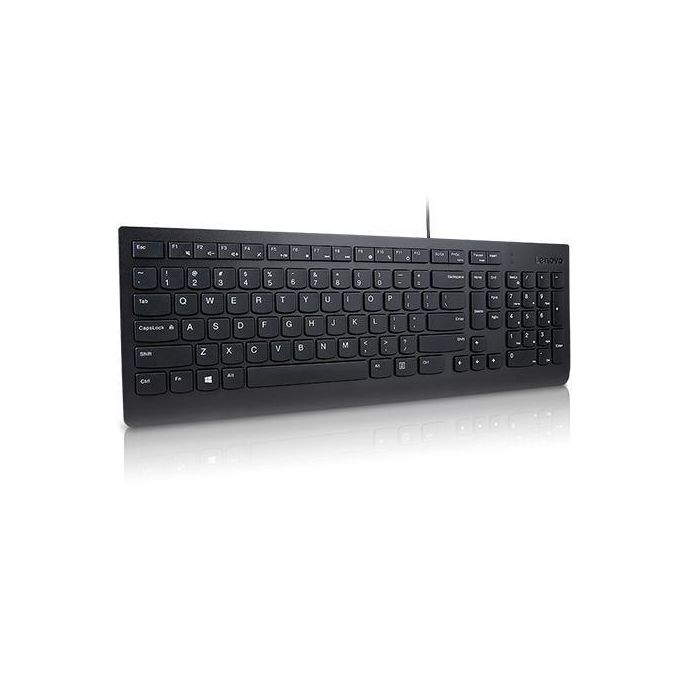Lenovo Essential Wired Keyboard, Nordic, USB, 1.8 m, Black 1 Lenovo Essential Wired Keyboard, Nordic, USB, 1.8 m, Black 1