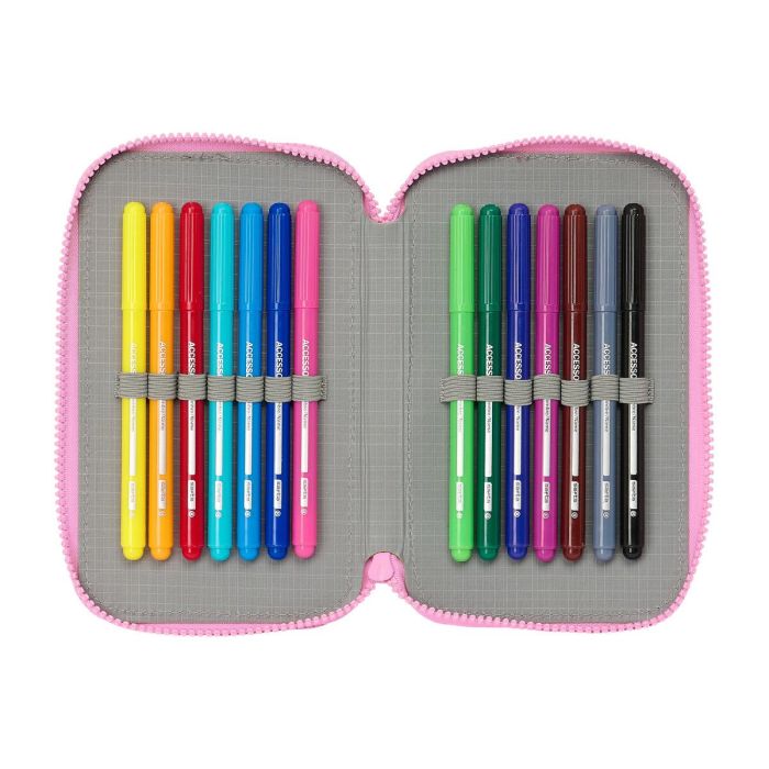 Plumier Doble Gabby's Dollhouse Party Rosa 12.5 x 19.5 x 4 cm 28 piezas 2