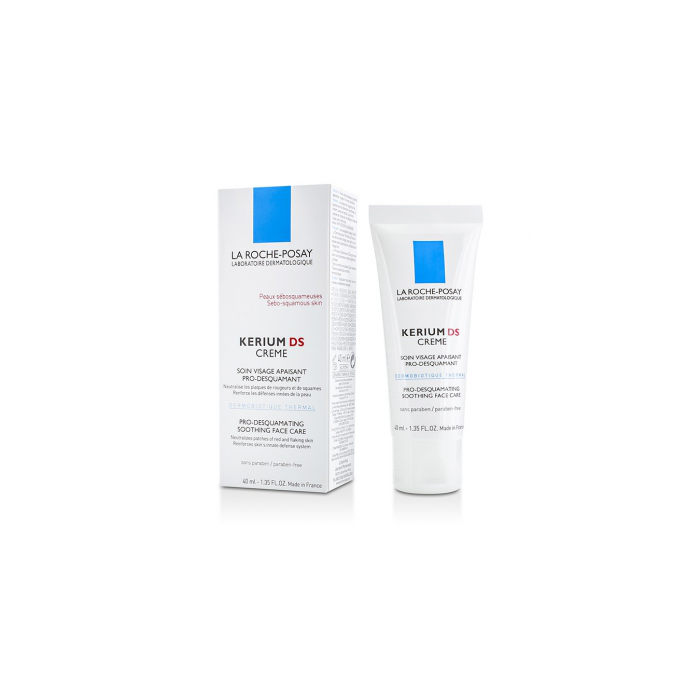 La Roche Posay Kerium DS Crema Facial Calmante para Pieles con Dermatitis Seborreica, Antirojeces, Antidescamación y Regulación de Sebo, 40 ml 1 La Roche Posay Kerium DS Crema Facial Calmante para Pieles con Dermatitis Seborreica, Antirojeces, Antidescamación y Regulación de Sebo, 40 ml 1