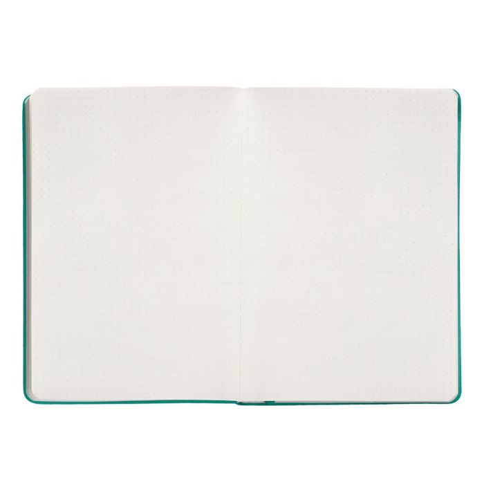 Cuaderno Con Gomilla Antartik Notes Tapa Dura A5 Hojas Puntos Turquesa 100 Hojas 80 gr Fsc 7