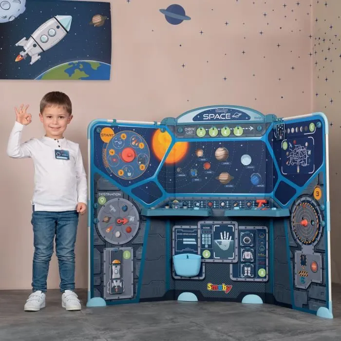 Smoby Centro espacial SMOB390100 Descubrimiento del espacio para niños a partir de 5 años 2