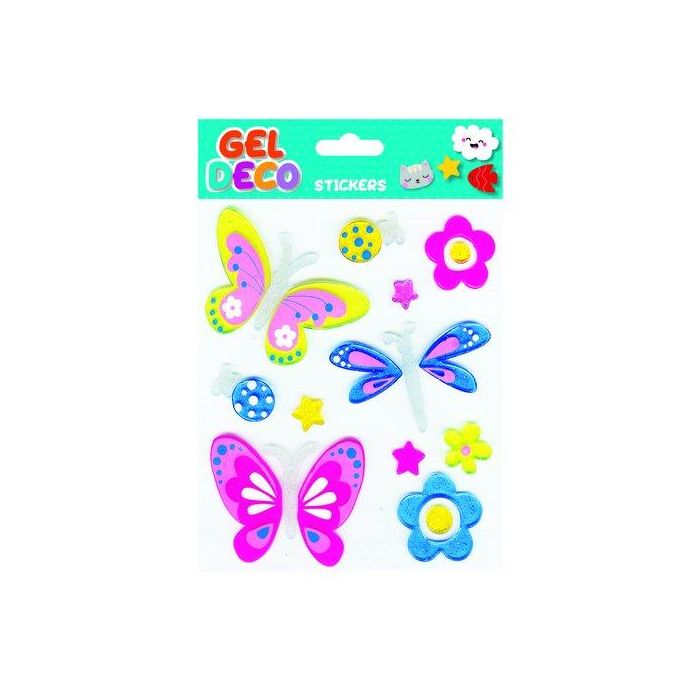 Stickers Grupo Global Gift Bolsa 1H Gel Deco Mariposa