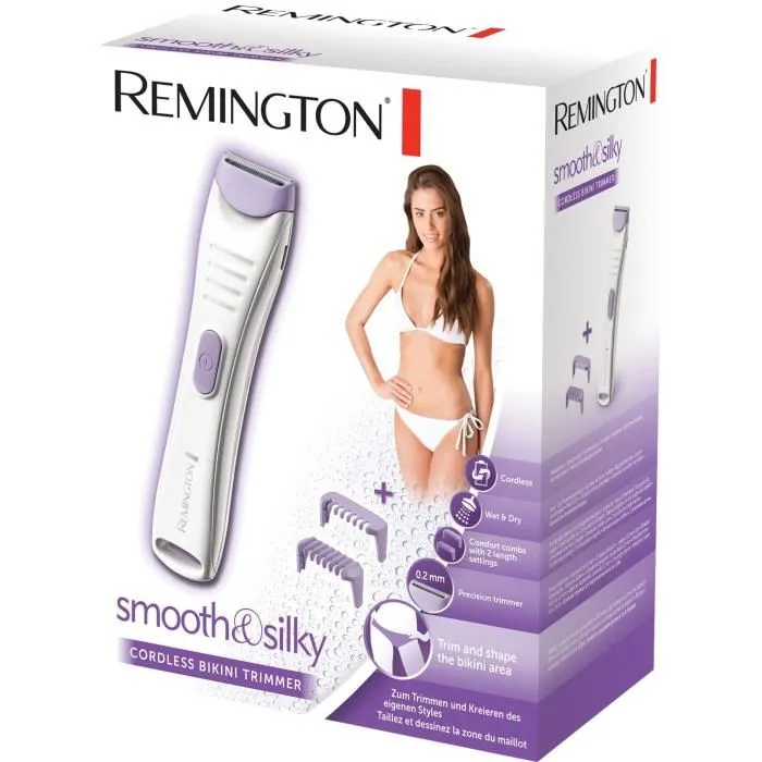 Remington BKT4000 Bikini Trimmer Recortadora de Precisión Inalámbrico Batería de Litio 60 min Autonomía Uso en Ducha 4